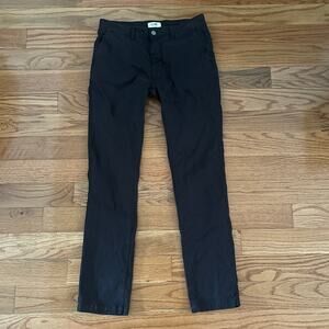 NN07 No Nationality Slim Pant Mens 30x30 Black Mid Rise Minimalist Casual